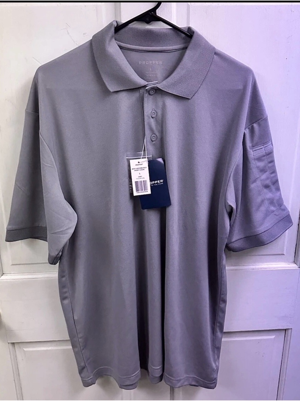 Propper Men's Short Sleeve Polo Shirt - Light Lavender Gray